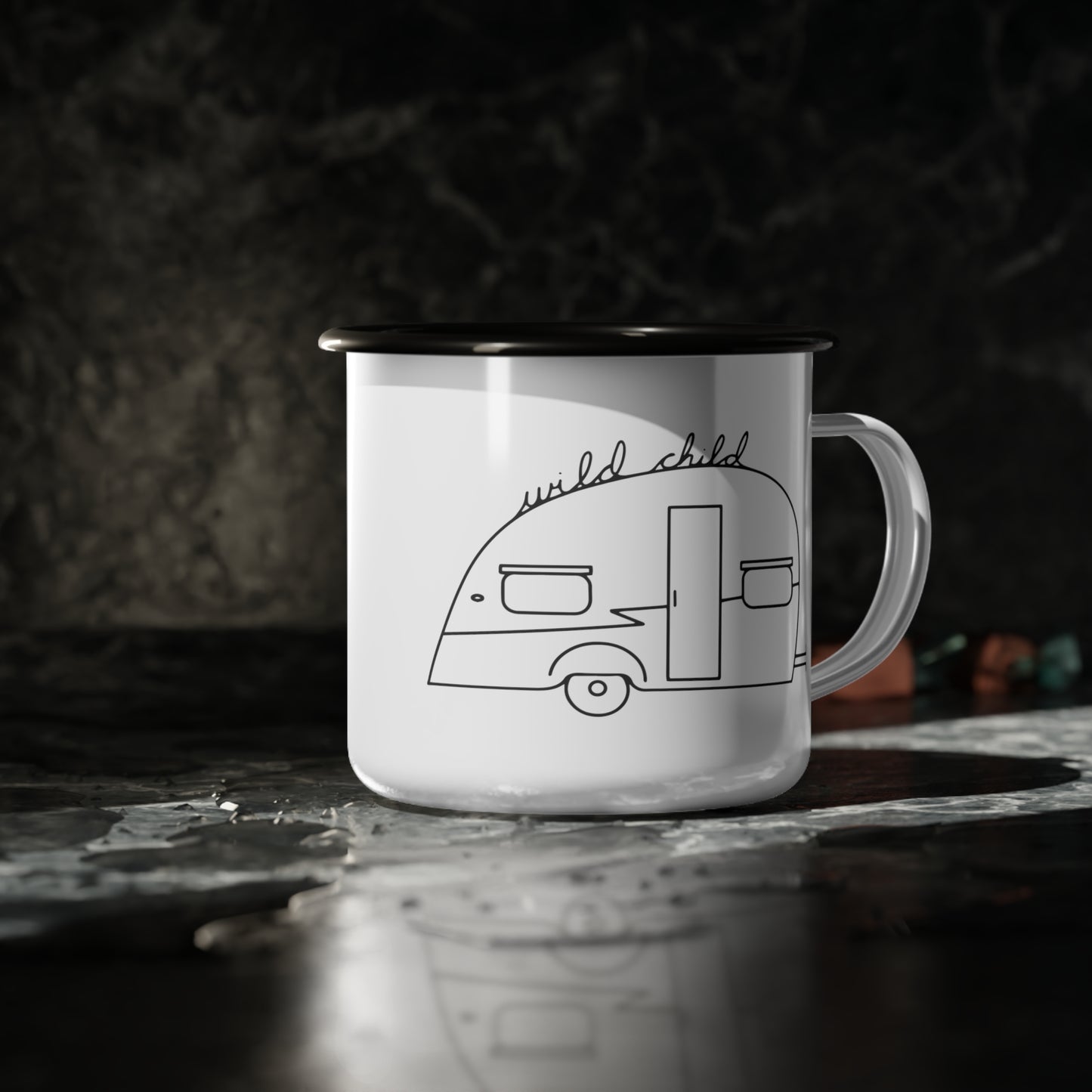 Wild Child Tear Drop Trailer - Enamel Camp Cup